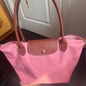 Large marshmallow pink longchamp